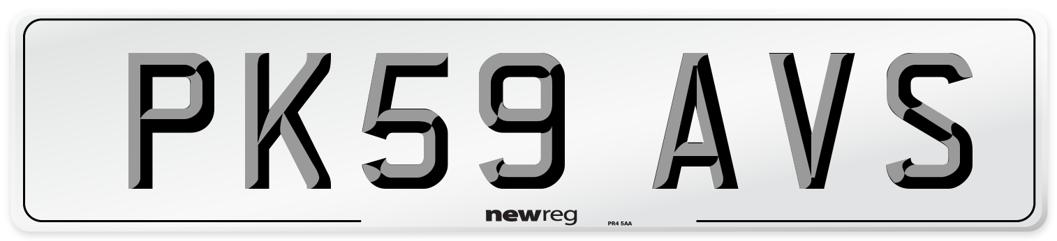 PK59 AVS Number Plate from New Reg